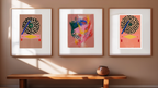 Set of 3 Colourful Vinyl Discs – Retro Pop Wall Art