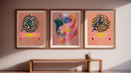 Set of 3 Colourful Vinyl Discs – Retro Pop Wall Art