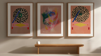 Set of 3 Colourful Vinyl Discs – Retro Pop Wall Art
