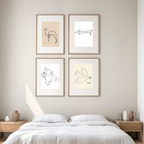 Picasso Line Art Animal Collection – Set of 4 Minimalist Prints - Hakyarts