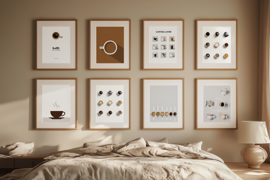 6 Coffee Posters – Minimalist Café Wall Art Prints for Espresso, Latte & More - Hakyarts
