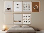 6 Coffee Posters – Minimalist Café Wall Art Prints for Espresso, Latte & More - Hakyarts