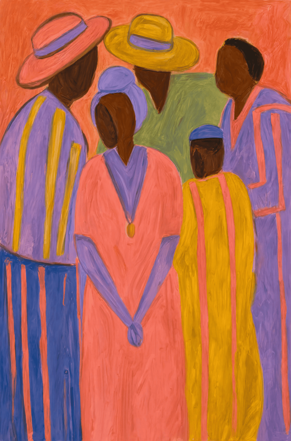 Community Gathering | Expressive Figurative Wall Art Print