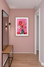 Poppies in Pink | Contemporary Floral Wall Art
