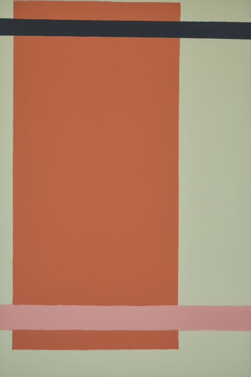 Set of 3 Geometric Abstract & Terracotta Prints – Minimalist Wall Art