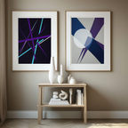 Set of 2 Geometric Prints – El Lissitzky Inspired Abstract Wall Art - Hakyarts
