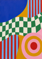 Geometric Pop II | Contemporary Geometric Wall Art Print