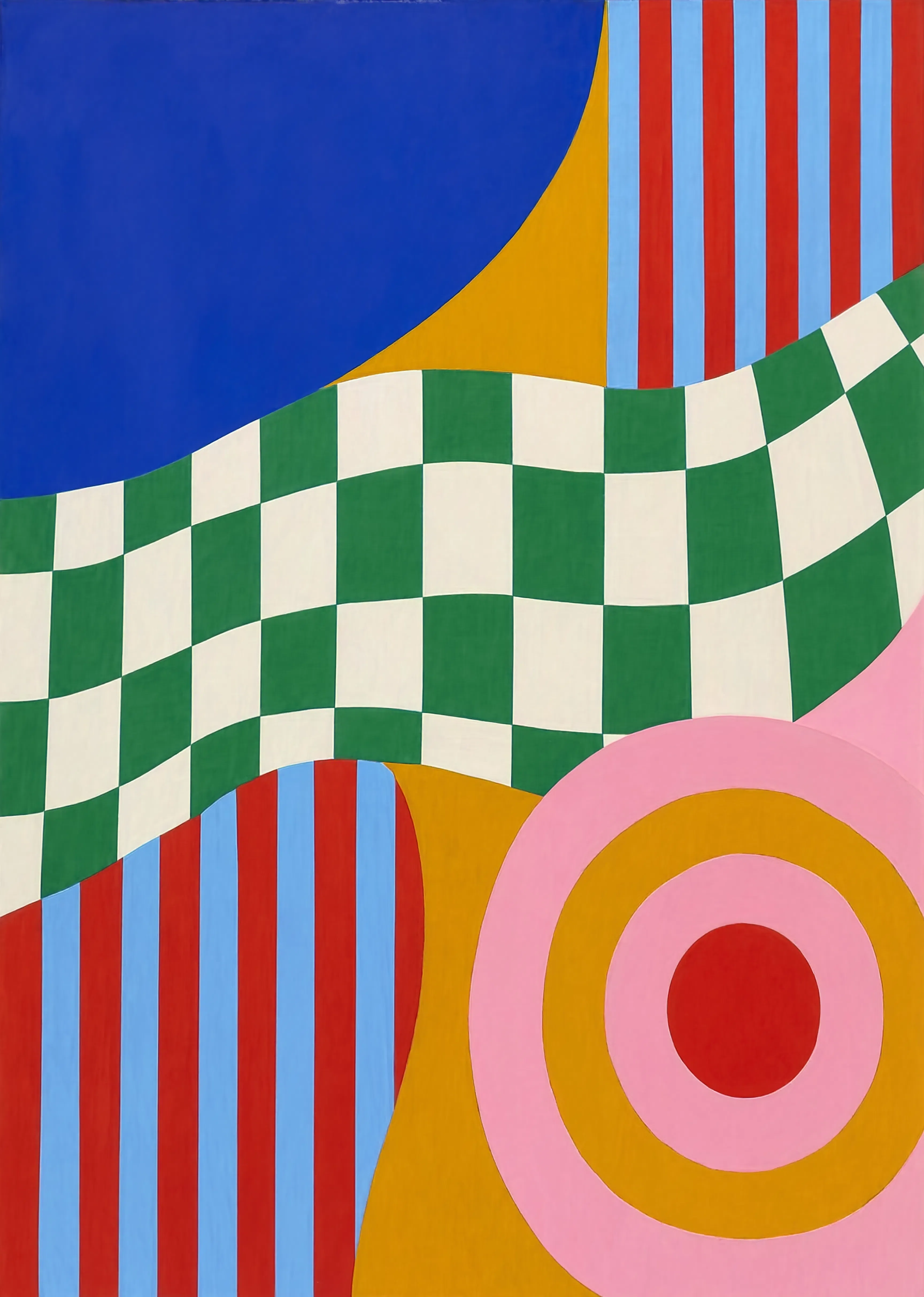 Geometric Pop II | Contemporary Geometric Wall Art Print