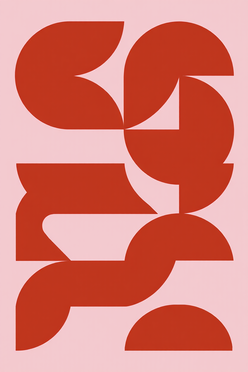 Set of 2 Scandinavian Nordic Geometric Prints – Minimalist Wall Art - Hakyarts