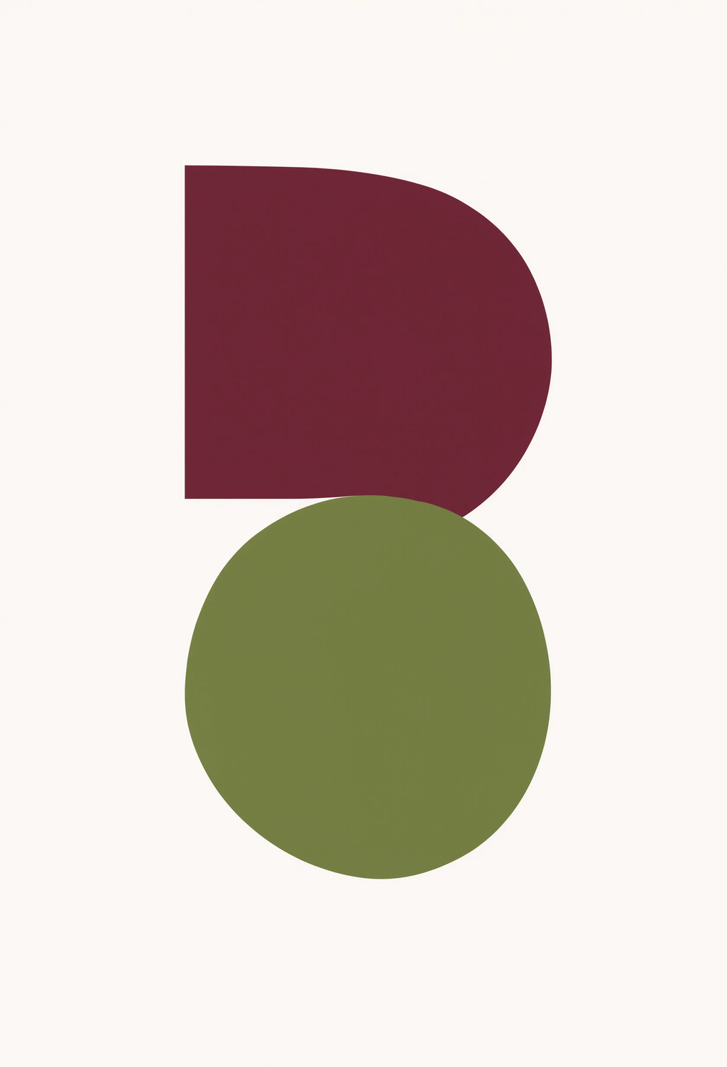 Warm Graphic Interior | Contemporary Abstract Wall Art Print