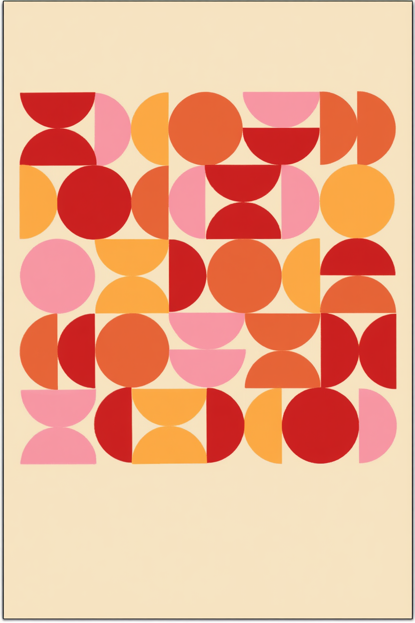 Bauhaus Minimalist Duo – Set of 2 Art Prints - Hakyarts
