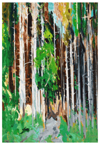 George Wesley Bellows - Through the Trees - Hakyarts