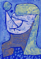 Gezeichnetes Mädchen (1939) by Paul Klee – Modern Expressionist Art Print - Hakyarts