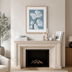 Blue Ginkgo Leaves | Contemporary Botanical Wall Art