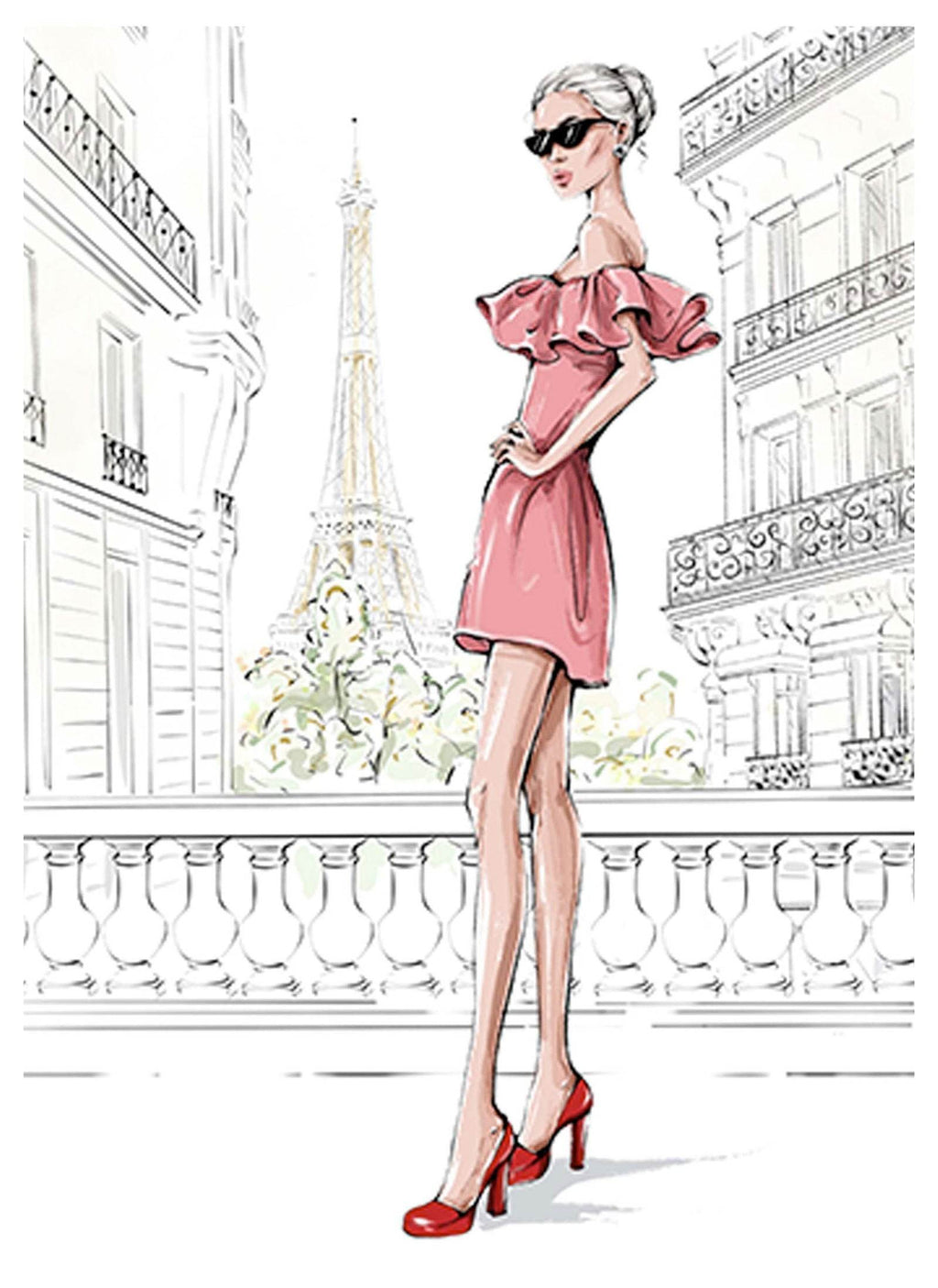 Glamour in Paris Poster - Hakyarts