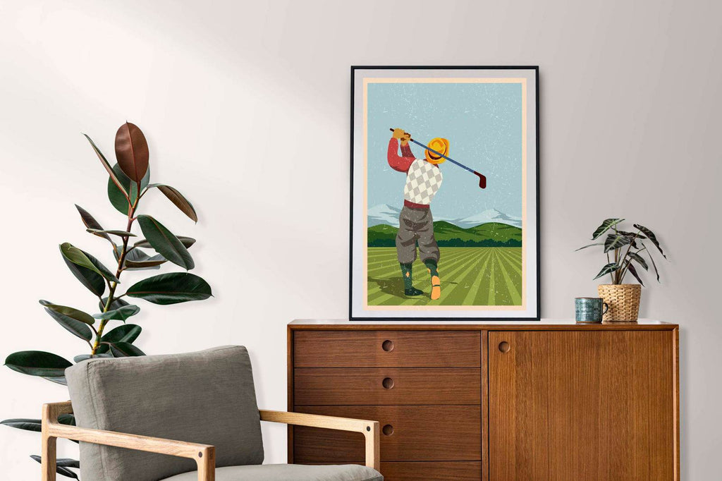 Golfing Poster - Hakyarts