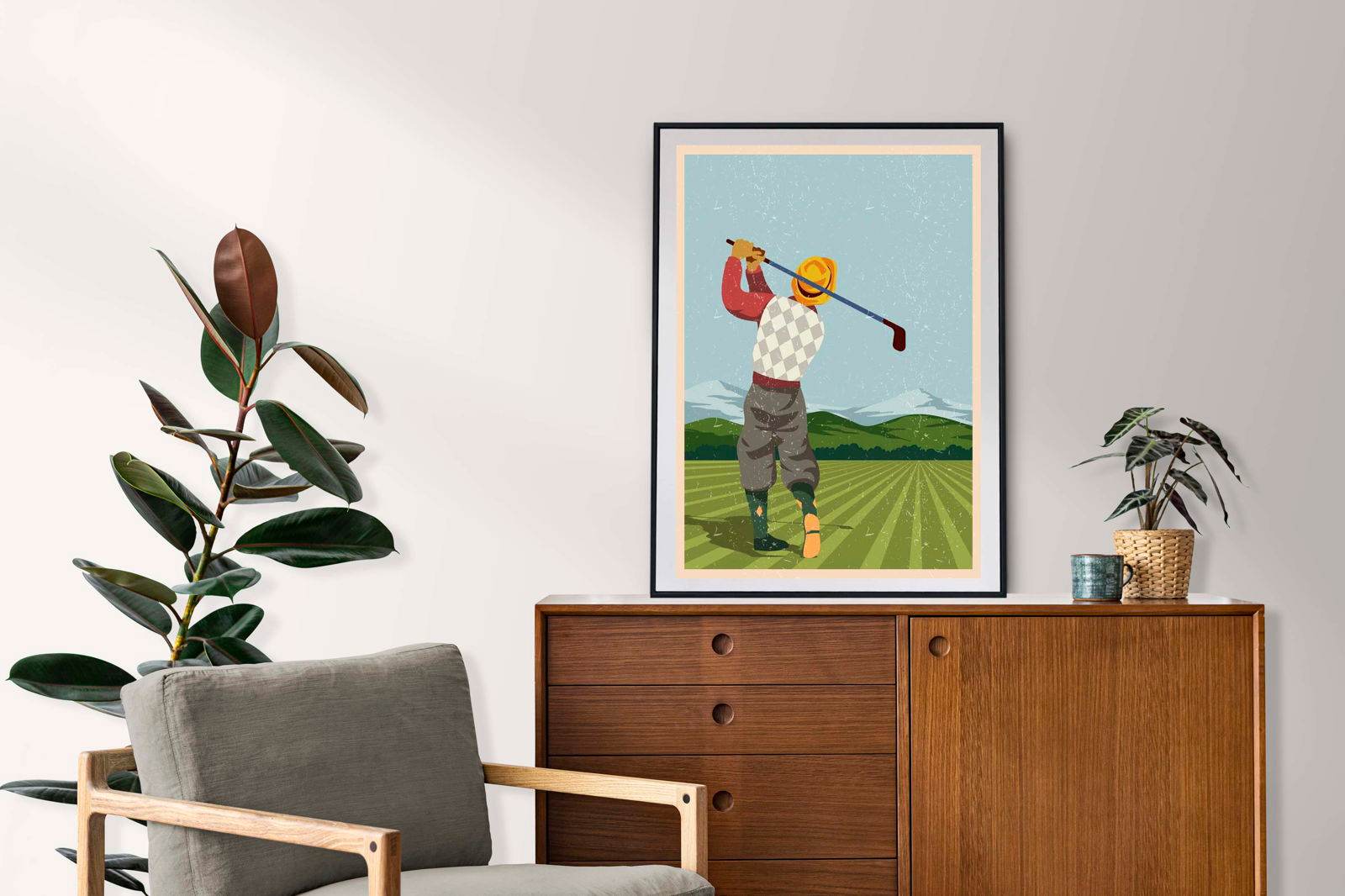 Golfing Poster - Hakyarts
