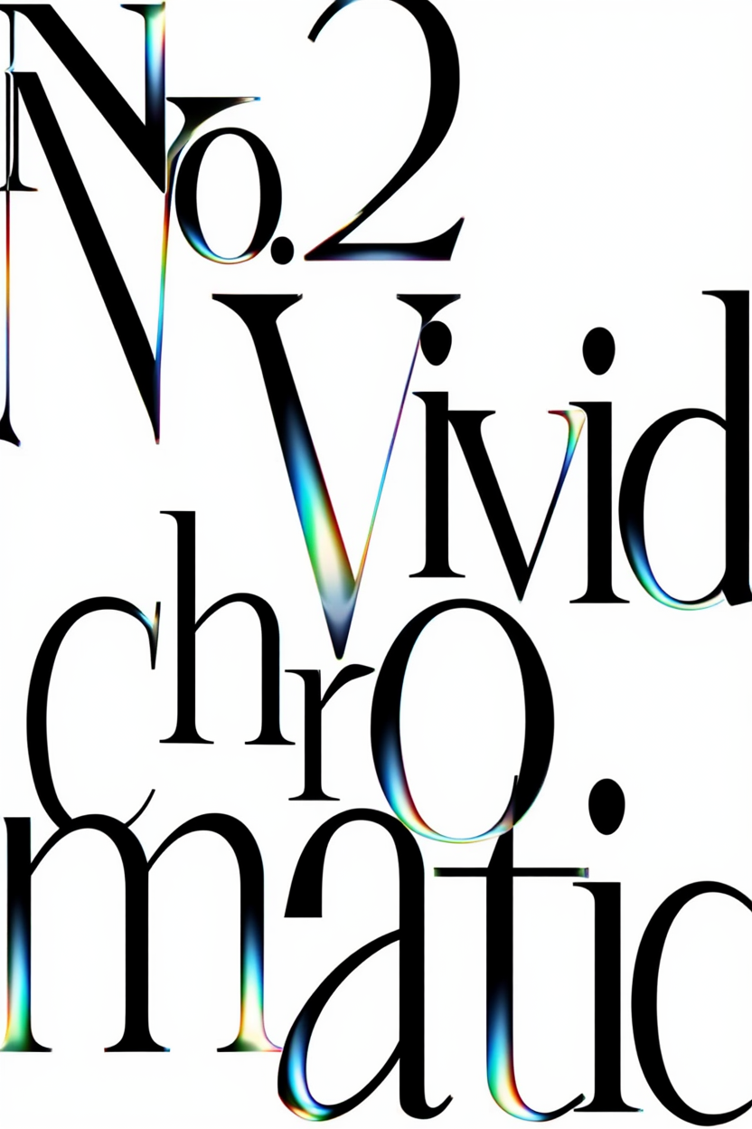 N2 Vivid Chromatic Gradient – Modern Lab Poster