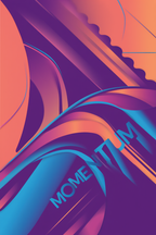 Set of 2 Modern Art Wall Prints – Vivid Momentum Gradient & Vilhelm Lundstrøm Still Life Gallery Set