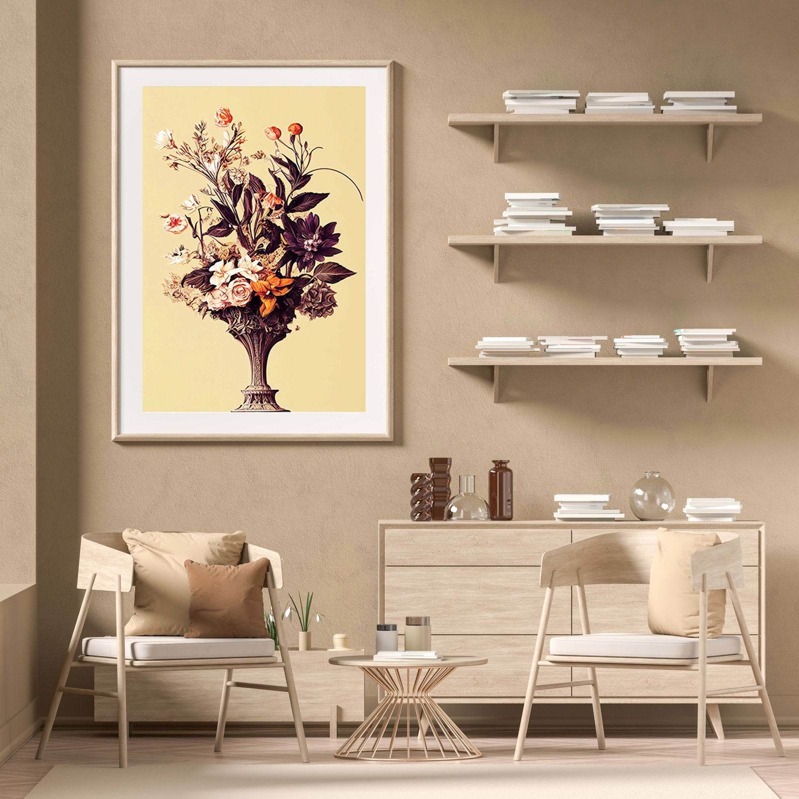 Graphic Flowers Poster - Hakyarts