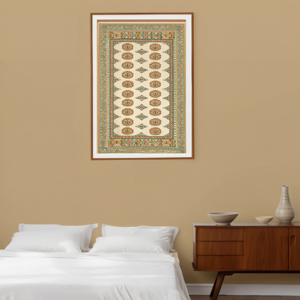 Bokhara Rug Variation II | Orientalist Rug Art Print