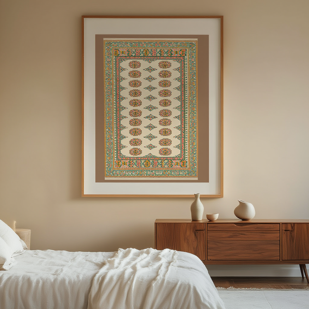 Bokhara Rug Variation II | Orientalist Rug Art Print