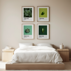 Set of 4 Pantone-Inspired Formal Garden, Green Haze, Peridot & Seafoam Green – Minimalist Color Art Prints