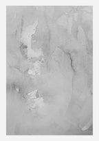 Grey Fumes Watercolor Strokes Poster - Hakyarts