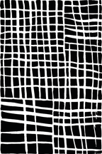 Black Striped Abstract – Set of 4 Geometric Art Prints - Hakyarts