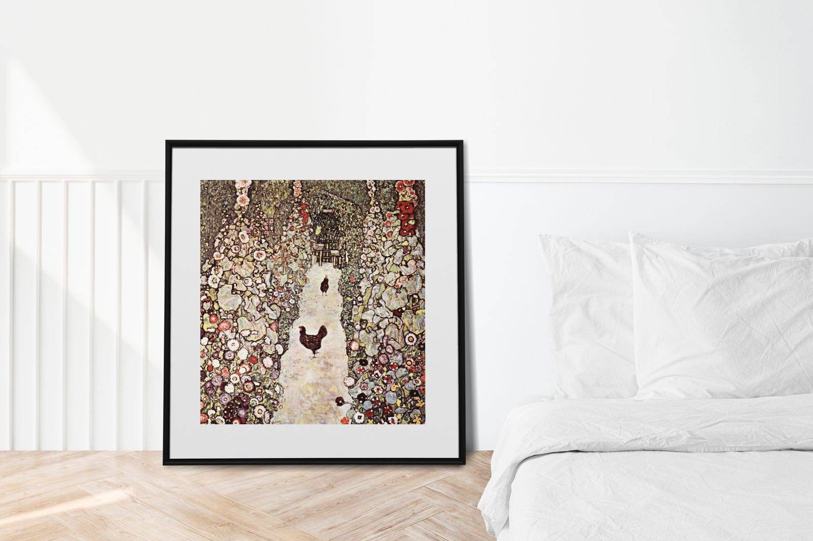 Gustav Klimt - Garden with Roosters