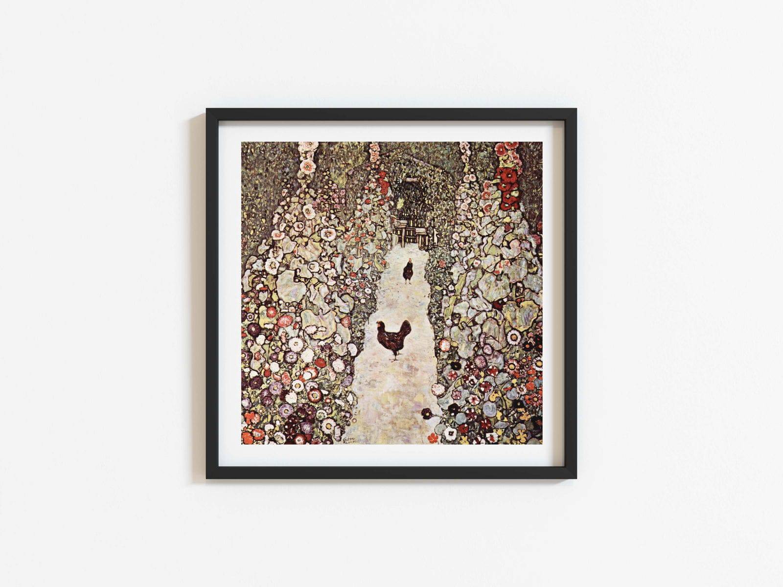 Gustav Klimt - Garden with Roosters