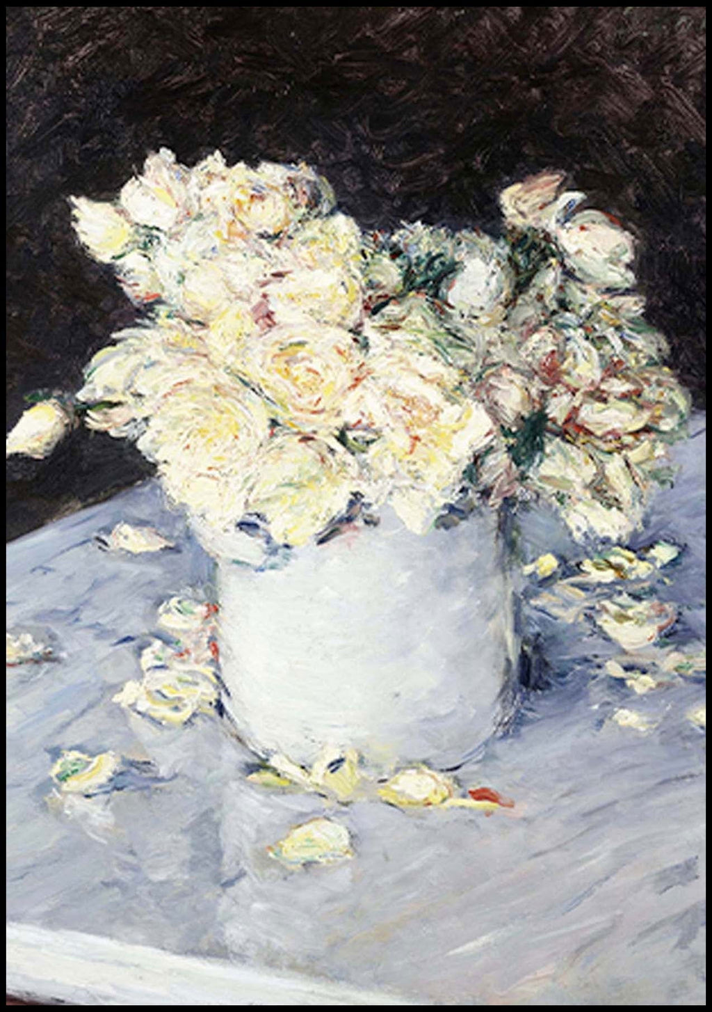 Gustave Caillebotte - Yellow Roses in a Vase