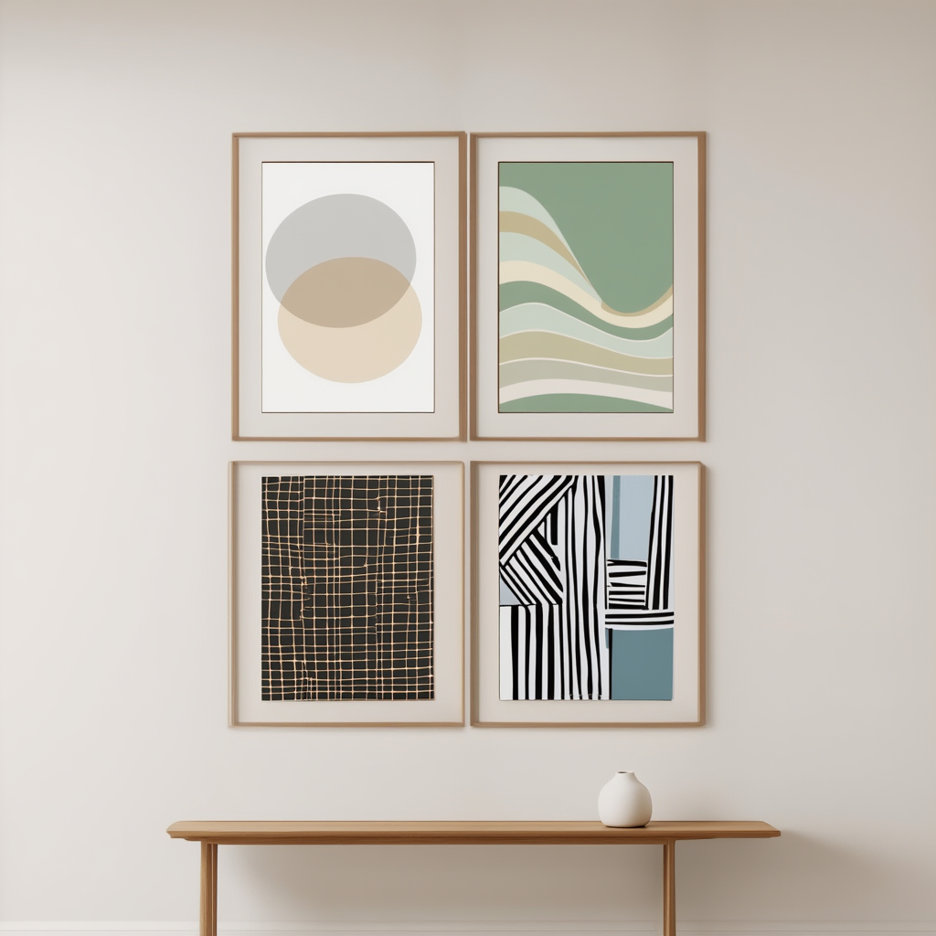 Modern Retro Scandinavian Collection – Set of 4 - Hakyarts