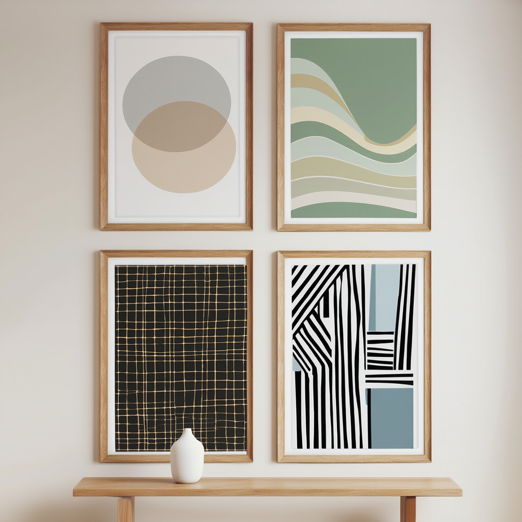 Modern Retro Scandinavian Collection – Set of 4 - Hakyarts