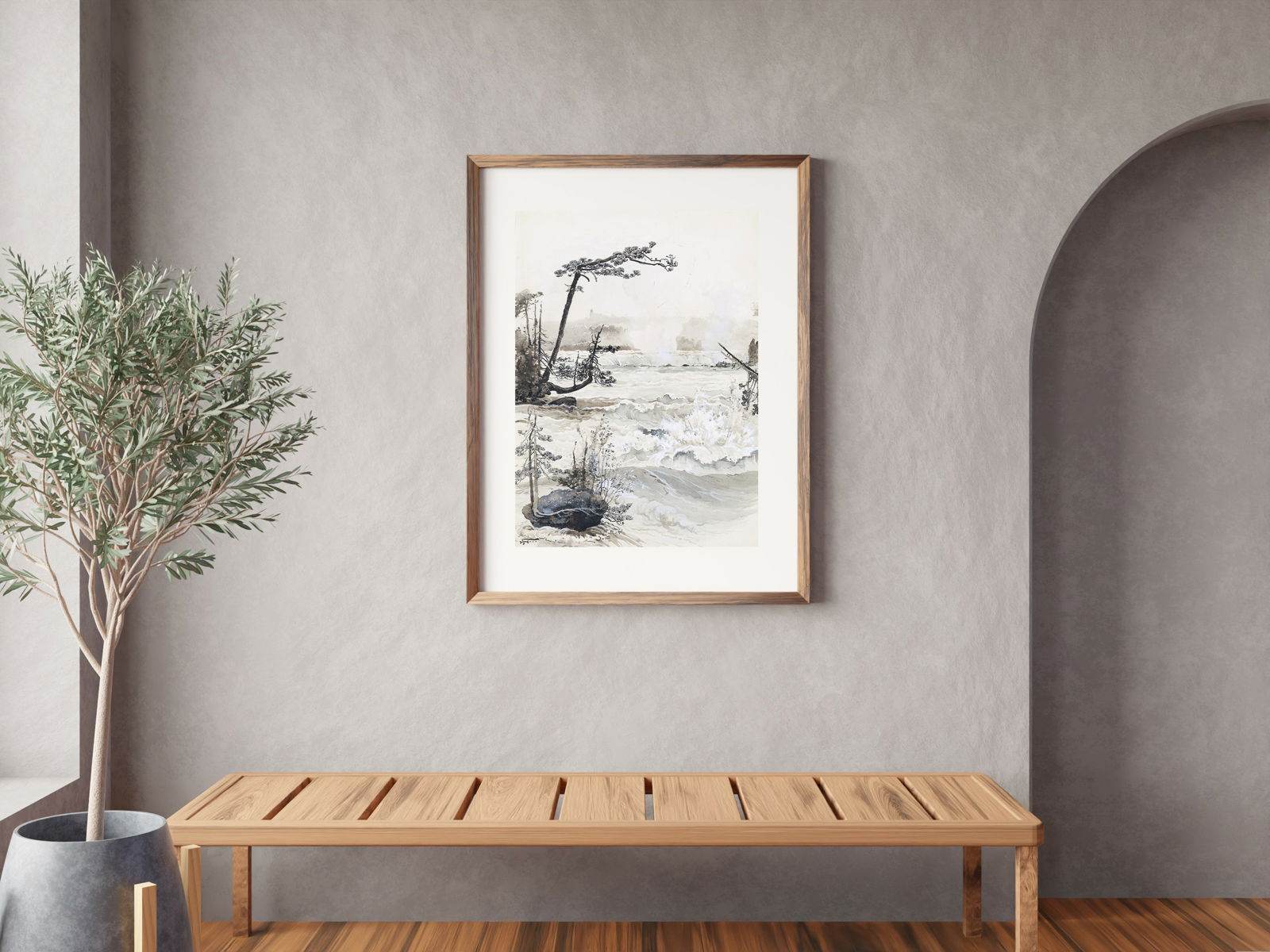 Harry Fenn - The Horseshoe Falls from the Three Sisters Poster - Hakyarts