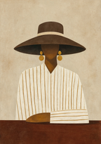 "I Say, You Slay" | Contemporary Stunning Black Woman Fashion Wall Art