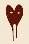 Red Heart Character – Art Print