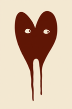 Red Heart Character – Art Print