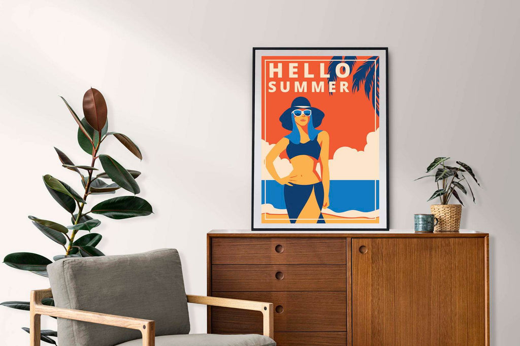 Hello Summer No 2 Poster - Hakyarts