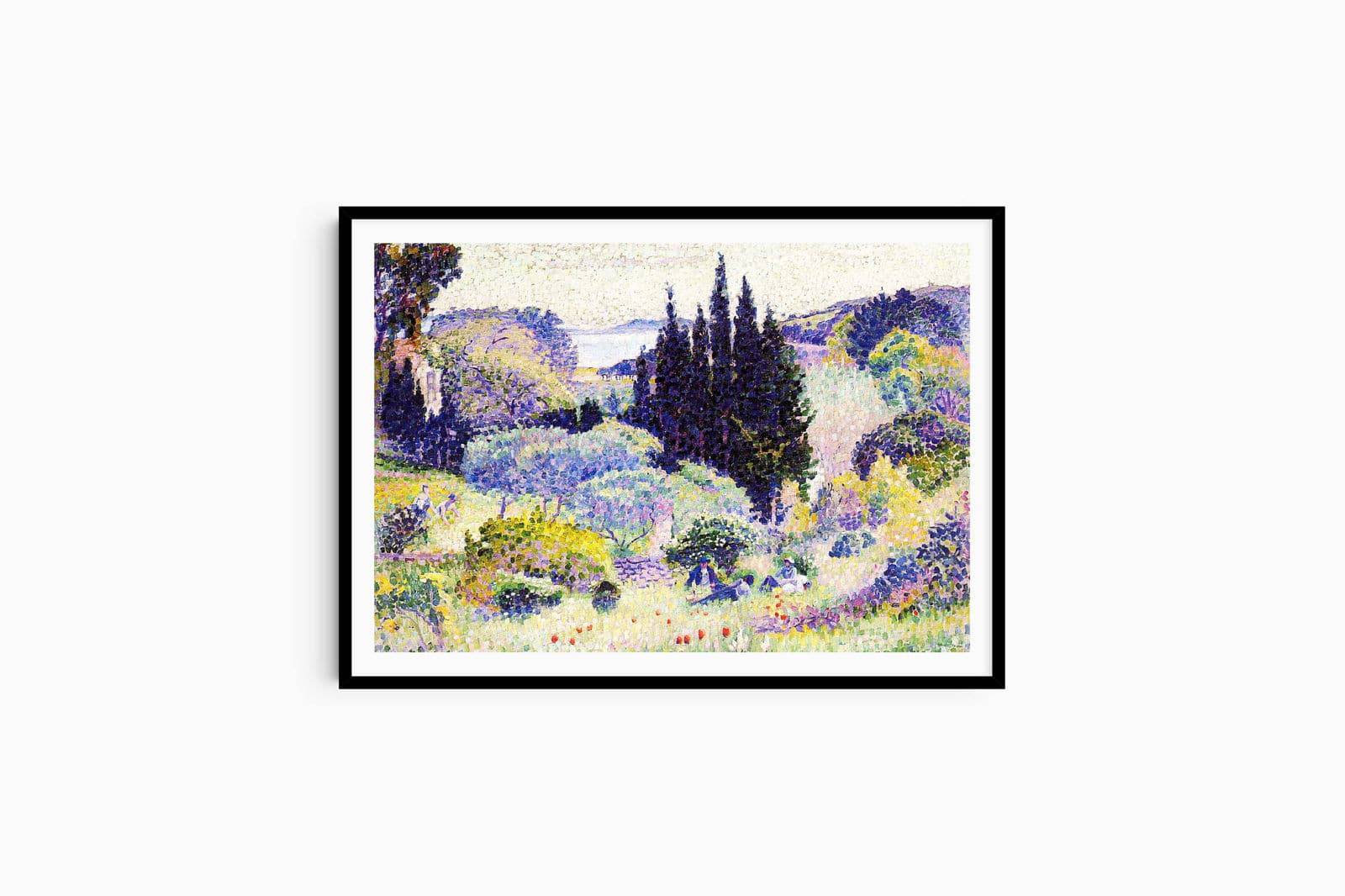 Henri-Edmond Cross - Cypress-April