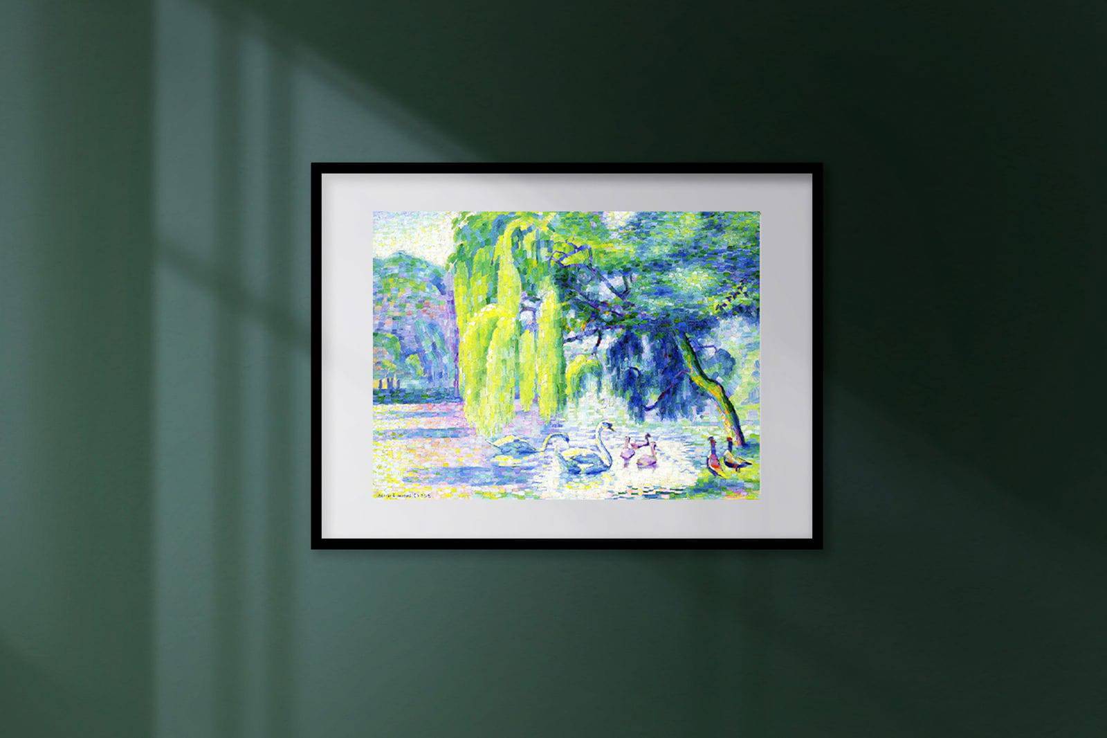 Henri-Edmond Cross - Family of Swans