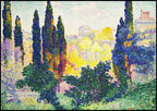 Henri-Edmond Cross - Les Cyprès à Cagnes