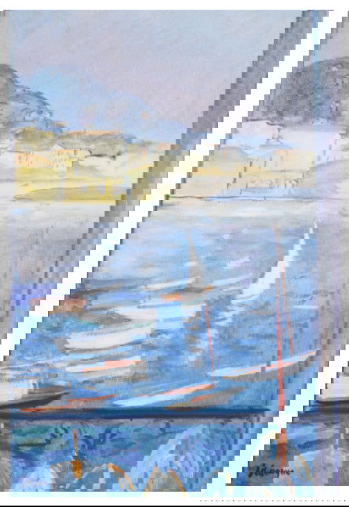 Henri Lebasque - Villefranche-Sur-Mer, Fenêtre Ouverte Sur Le Port