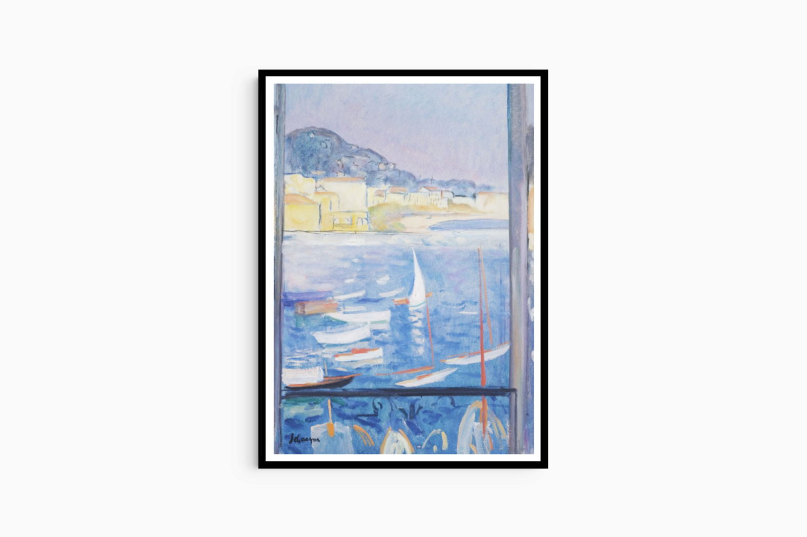 Henri Lebasque - Villefranche-Sur-Mer, Fenêtre Ouverte Sur Le Port