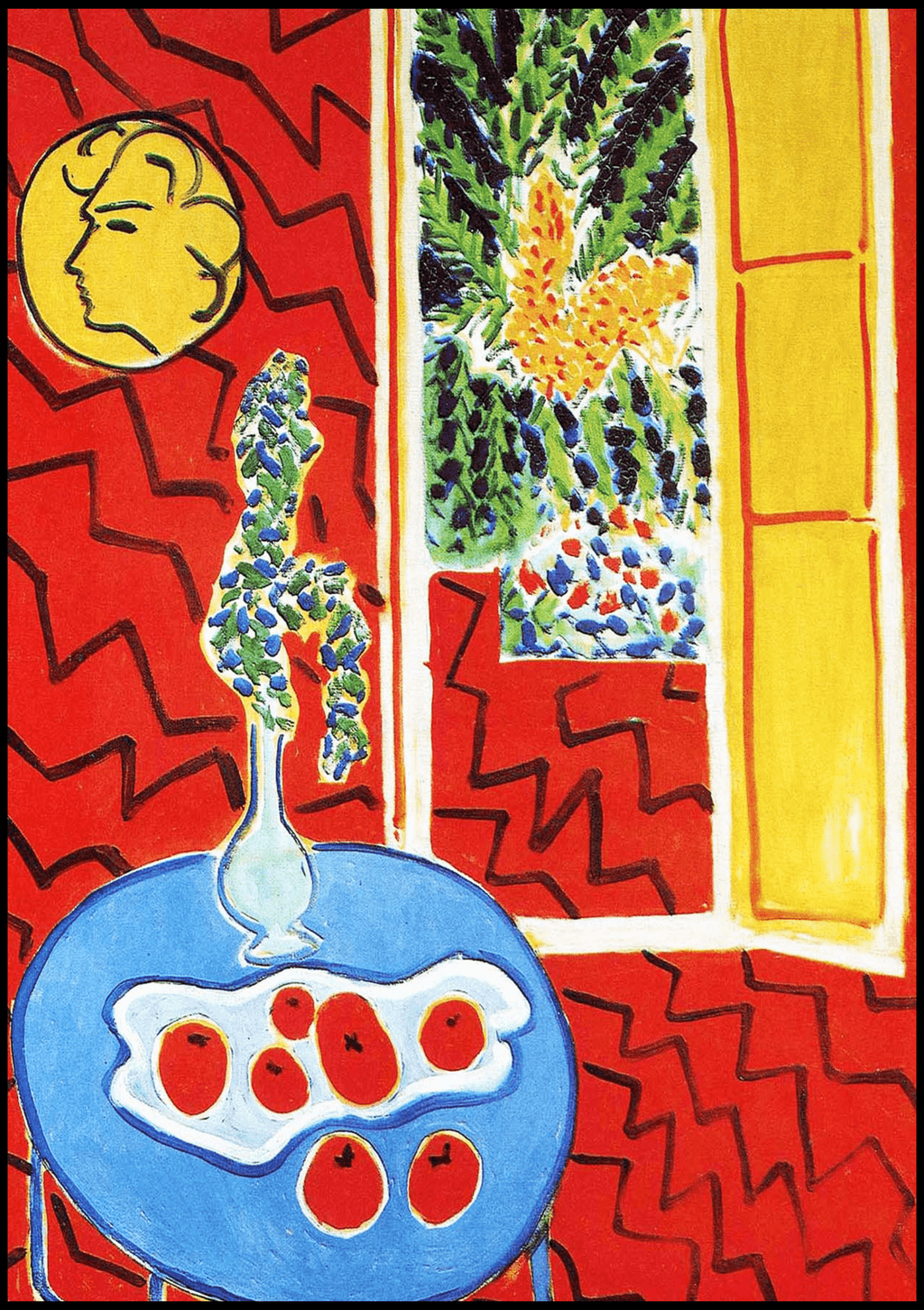 Set of 2 Henri Matisse & Minimalist Portrait Art Prints – Modern Colour & Line Gallery Wall Collection