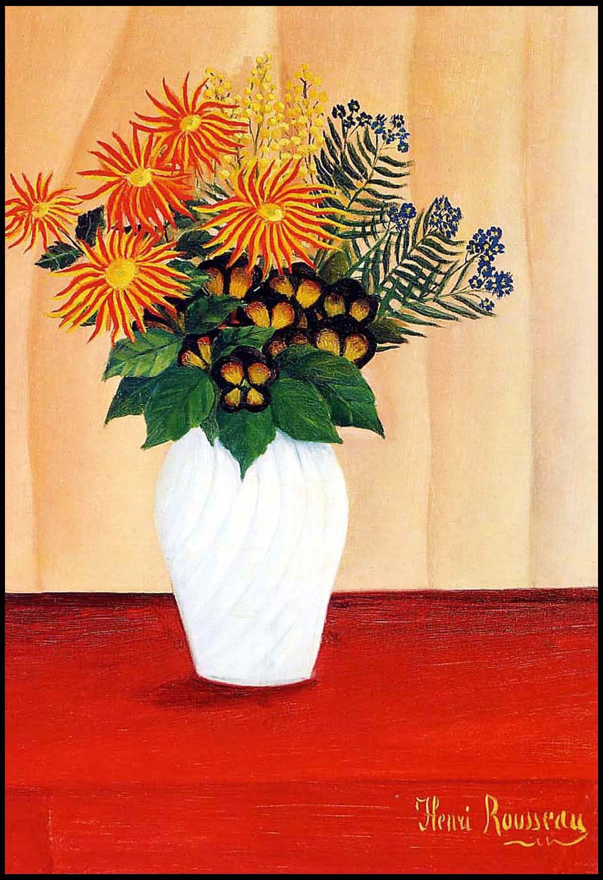 Henri Rousseau - Bouquet of Flowers