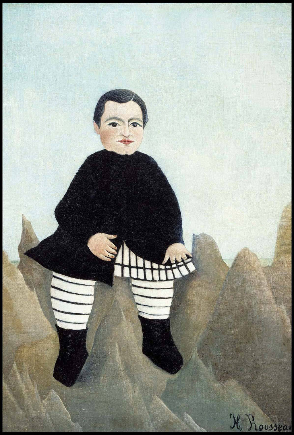 Henri Rousseau - Boy on The Rocks