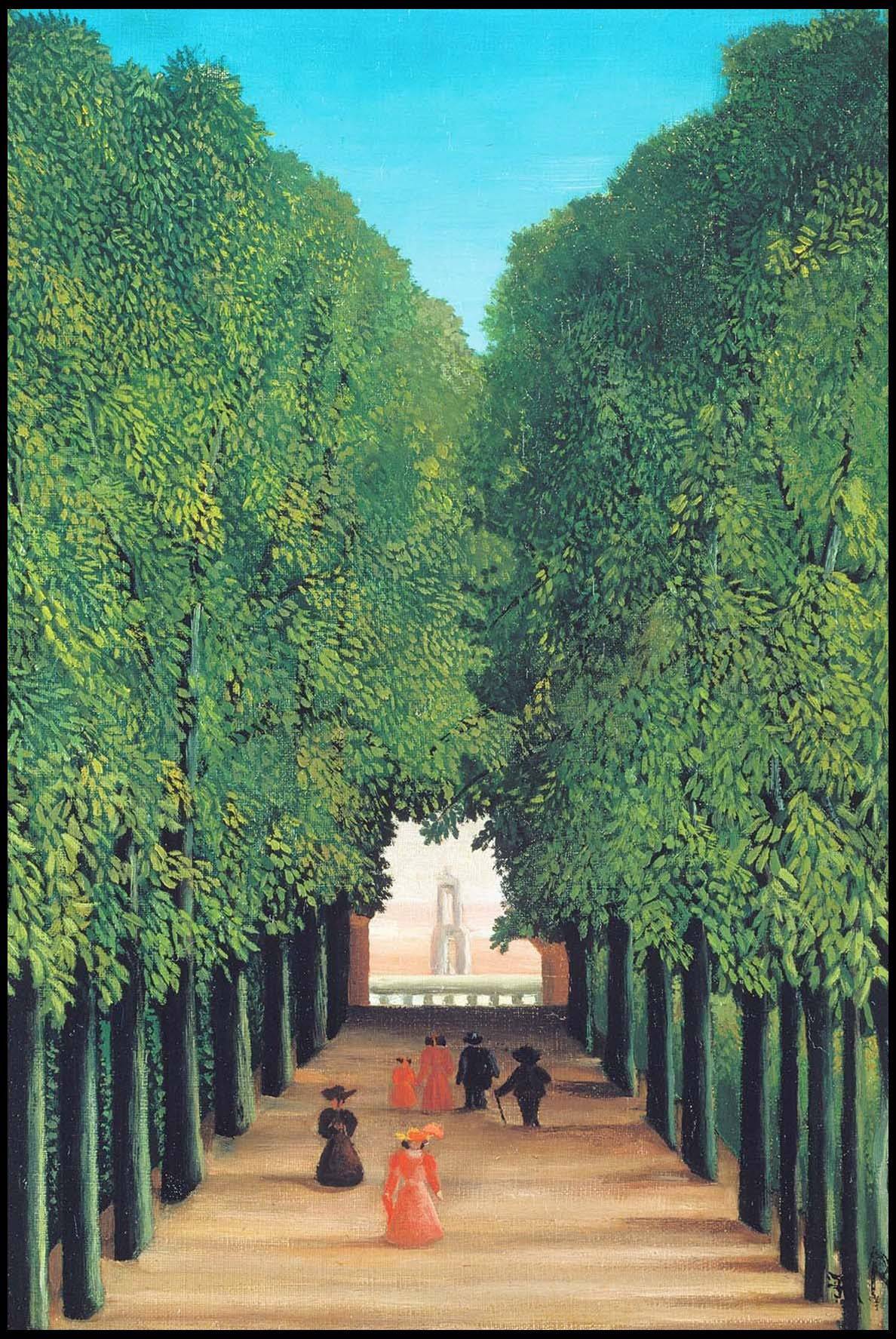 Henri Rousseau - The Avenue in Saint-Cloud Park
