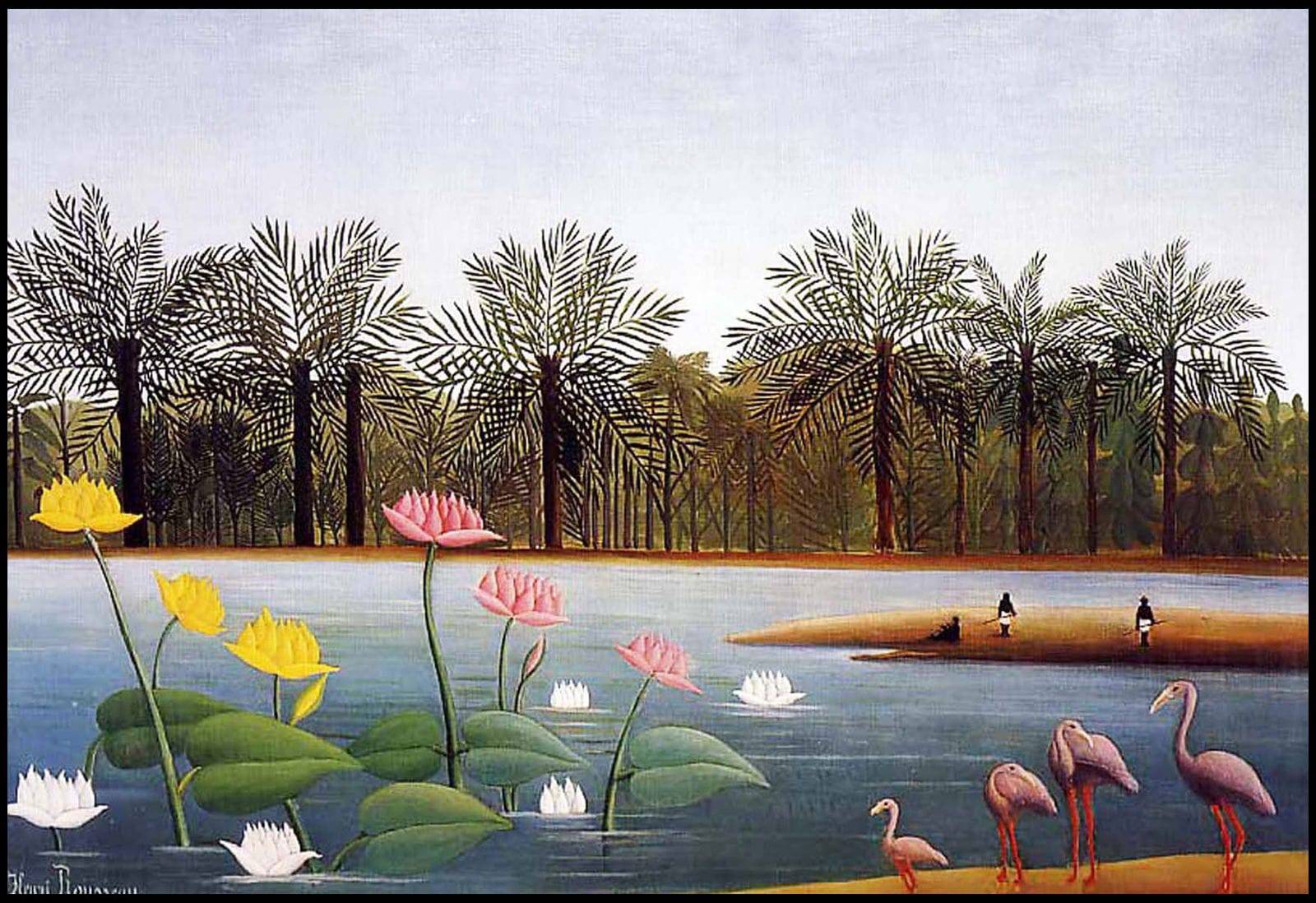 Henri Rousseau - The Flamingos