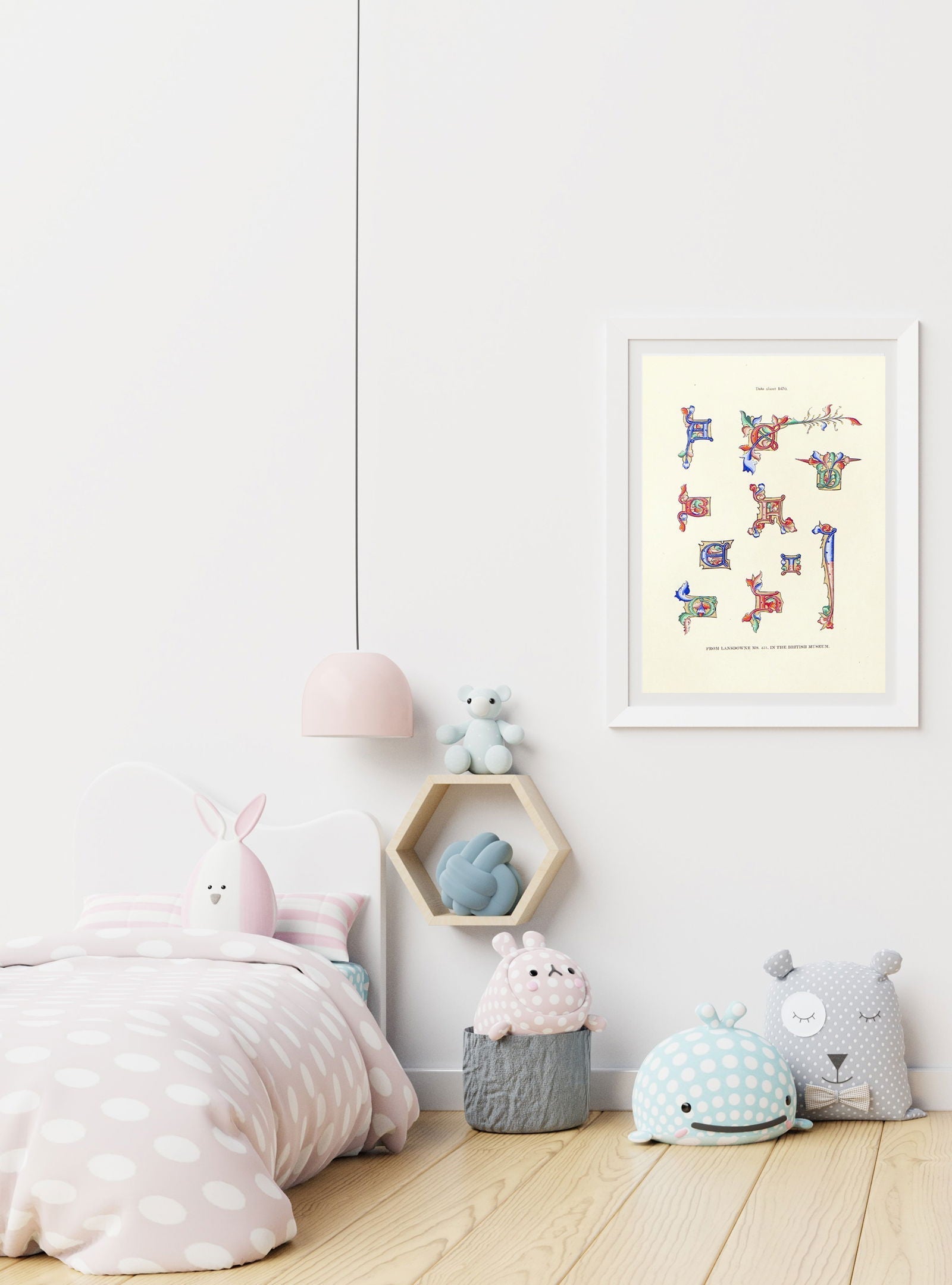 Henry Shaw - Alphabets numerals, and devices of the middle ages Pl. 17 Poster